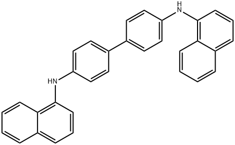 N,N'-ジ(1-ナフチル)-4,4'-ベンジジン 化学構造式