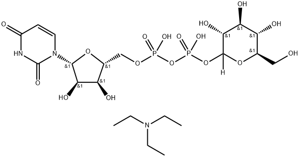 URIDINE 5'-DIPHOSPHOGLUCOSE-[GLUCOSE-1-3H] 化学構造式