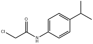 2-クロロ-N-(4-イソプロピルフェニル)アセトアミド 化学構造式