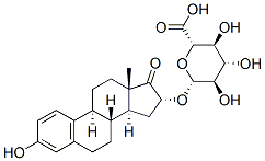16a-Hydroxyestrone 16-b-D-Glucuronide 结构式