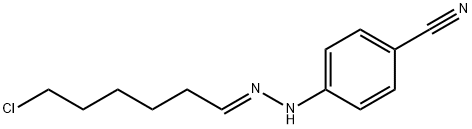 Benzonitrile, 4-[(2E)-2-(6-chlorohexylidene)hydrazinyl]- Struktur