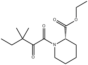 (S)-ethyl 1-(3,3-diMethyl-2-oxopentanoyl)piperidine-2-carboxylate Struktur