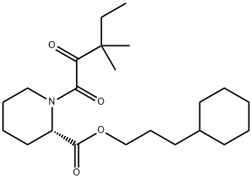 (S)-3-cyclohexylpropyl 1-(3,3-diMethyl-2-oxopentanoyl)piperidine-2-carboxylate Struktur
