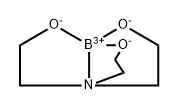 ［［［２,２',２”-ニトリロトリス［エタノラト］］（３-）-Ｎ,Ｏ,Ｏ',Ｏ”］-ホウ素  化学構造式