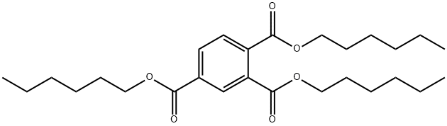 偏苯三酸三正己酯, 1528-49-0, 结构式