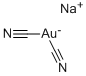 シアン化ナトリウム金(Ⅰ) 化学構造式