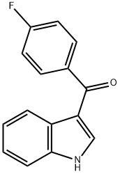 3-(4'-フルオロベンゾイル)インドール 化学構造式