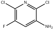 2,6-二氯-3-氨基-5-氟吡啶, 152840-65-8, 结构式