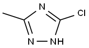 3-クロロ-5-メチル-1H-1,2,4-トリアゾール 化学構造式