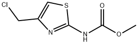 Carbamic  acid,  [4-(chloromethyl)-2-thiazolyl]-,  methyl  ester  (9CI) Struktur