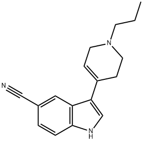 3-(1-Propyl-1,2,3,6-tetrahydro-pyridin-4-
yl)-1H-indole-5-carbonitrile,152879-62-4,结构式