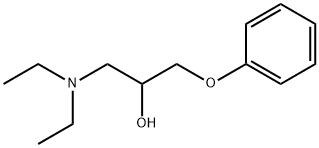 1-(ジエチルアミノ)-3-フェノキシ-2-プロパノール HYDROCHLORIDE 化学構造式