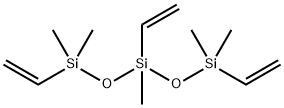 1,3,5-トリエテニル-1,1,3,5,5-ペンタメチルペンタントリシロキサン 化学構造式