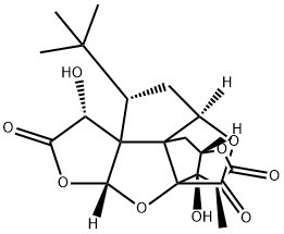 银杏内酯 A,15291-75-5,结构式