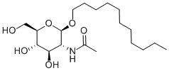 十一烷基-2-乙酰氨基-2-脱氧-BETA-D-吡喃葡糖苷,152914-68-6,结构式