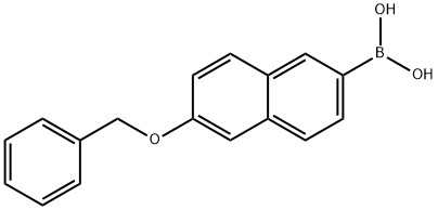 6-(ベンジルオキシ)-2-ナフチルボロン酸 化学構造式