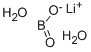 Lithium orthoborate Struktur