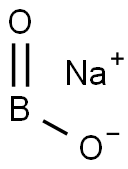 メタホウ酸ナトリウム水和物 化学構造式