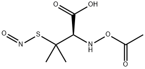 N-乙酰基-3-(硫代亚硝基)-DL-缬氨酸, 152971-80-7, 结构式