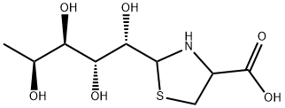 2-(L-FUCO-TETRAHYDROXYPENTYL)-4(R)-1,3-THIAZOLIDINE-4-CARBOXYLIC ACID Struktur