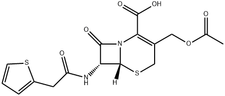 头孢噻吩酸,153-61-7,结构式