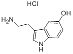 Serotonin hydrochloride Structure