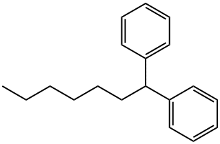 1,1-ジフェニルヘプタン 化学構造式
