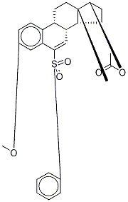 3-Methoxy-6-phenylsulfonyl-6,7-didehydro Estradiol Structure
