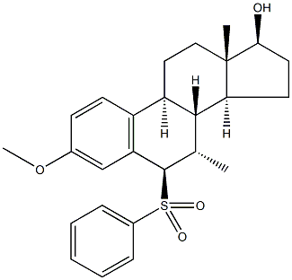 3-Methoxy-7α-Methyl-6β-(phenylsulfonyl) Estradiol Structure