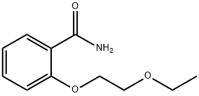 2-(2-エトキシエトキシ)ベンズアミド 化学構造式