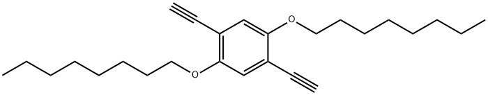 Benzene, 1,4-diethynyl-2,5-bis(octyloxy)- Structure