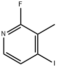 2-フルオロ-4-ヨード-3-ピコリン 化学構造式