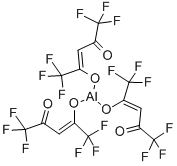 ヘキサフルオロアセチルアセトン酸アルミニウム 化学構造式