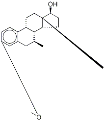 (7β,17β)-3-Methoxy-7-Methyl-estra-1,3,5(10)-trien-17-ol, 153063-86-6, 结构式