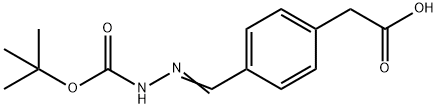 4-(2-TERT-BUTOXYCARBONYLAMINO-2-IMINO-ETHYL)-BENZOIC ACID Structure