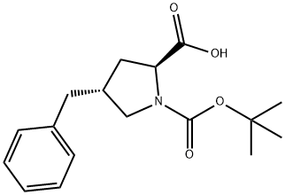 BOC-(R)-GAMMA-BENZYL-L-PROLINE, 153074-95-4, 结构式