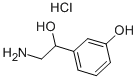 DL-ノルフェニレフリン塩酸塩 化学構造式