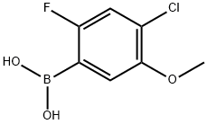 2-CHLORO-3-FLUOROPYRIDINE-4-BORONIC ACID Structure