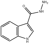 吲哚-3-甲酰肼, 15317-58-5, 结构式