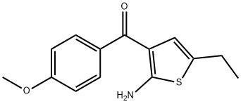 (2-AMINO-5-ETHYL-3-THIENYL)(4-METHOXYPHENYL)METHANONE Structure