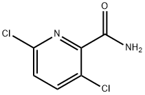 3,6-ジクロロピリジン-2-カルボキサミド 化学構造式
