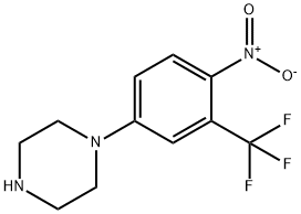 1-(4-NITRO-3-TRIFLUOROMETHYLPHENYL)-PIPERAZINE Structure