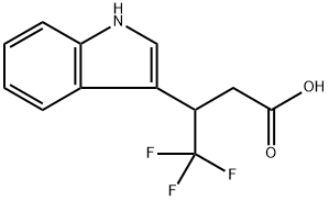 4,4,4-TRIFLUORO-3-(3-INDOLYL)BUTYRIC ACID Struktur
