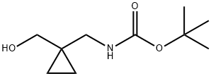 ((1-(ヒドロキシメチル)シクロプロピル)メチル)カルバミン酸TERT-ブチル 化学構造式