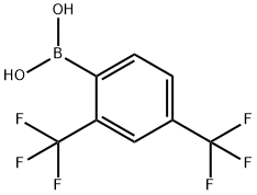 2,4-ビス(トリフルオロメチル)フェニルボロン酸 化学構造式