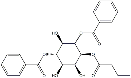 1D-1-O-BUTYRYL-4 6-O-DIBENZOYL-MYO-INO- Struktur