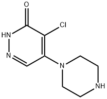 4-クロロ-5-ピペラジン-1-イルピリダジン-3(2H)-オン 化学構造式