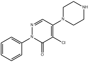 4-CHLORO-2-PHENYL-5-PIPERAZINOPYRIDAZIN-3(2H)-ONE Structure