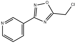 3-[5-(氯甲基)-1,2,4-氧杂二唑-3-基]吡啶, 15328-03-7, 结构式