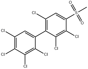4-甲基磺酰基-2,2',3',4',5,5',6-七氯联苯,153310-30-6,结构式